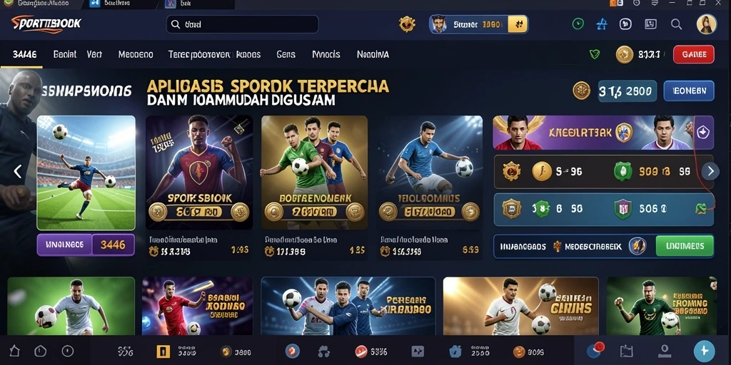 Tampilan gameplay seru dalam aplikasi Sportsbook 3446.