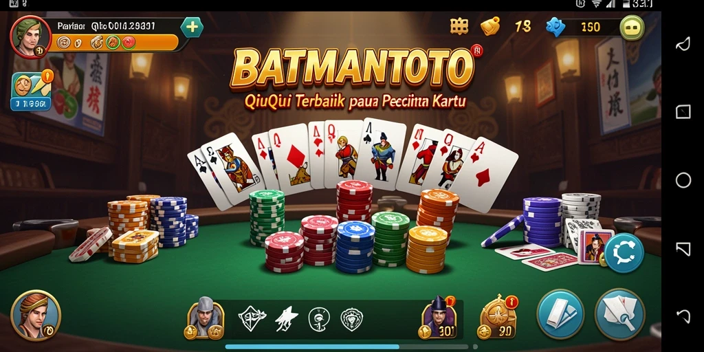 Tampilan gameplay QiuQiu yang seru dan interaktif.