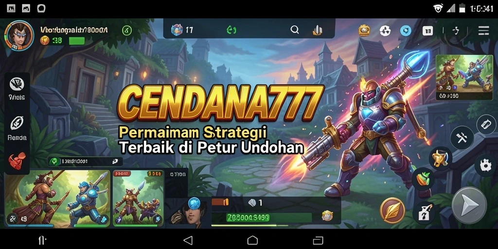 Screenshot gameplay CENDANA777 menampilkan pertempuran strategi yang mendebarkan.