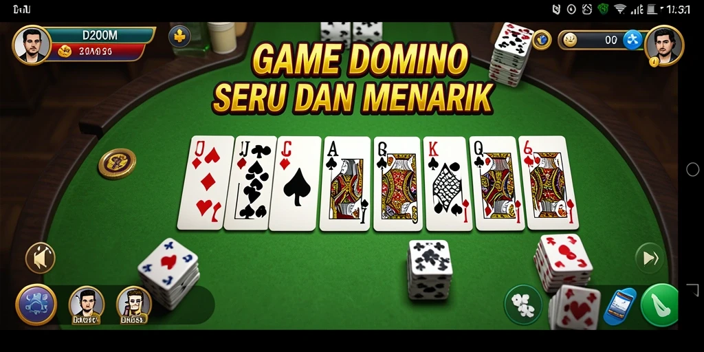 Gameplay menarik D200M dalam aksi permainan Domino.