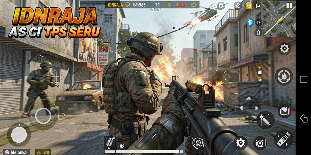 Tangkapan layar IDNRAJA menunjukkan aksi gameplay yang mendebarkan.