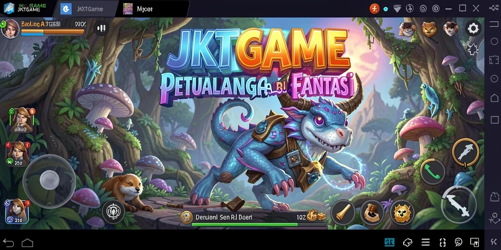 Tampilan gameplay seru dan mendebarkan di JKTGAME.