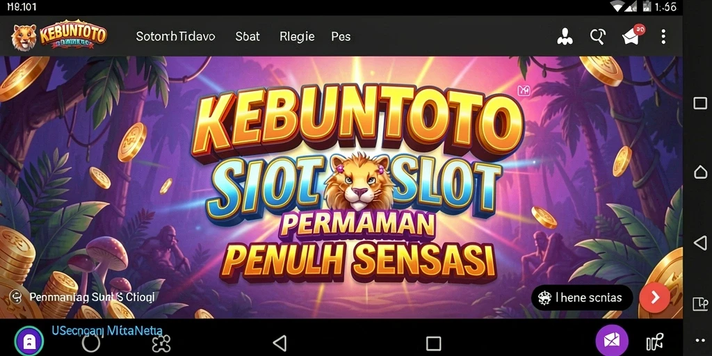 Gameplay KEBUNTOTO yang menarik dengan tampilan visual menawan.