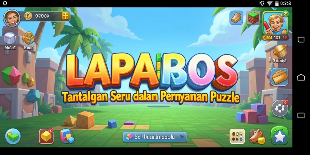 Tampilan screenshot gameplay LAPARBOS yang menampilkan teka-teki menantang.