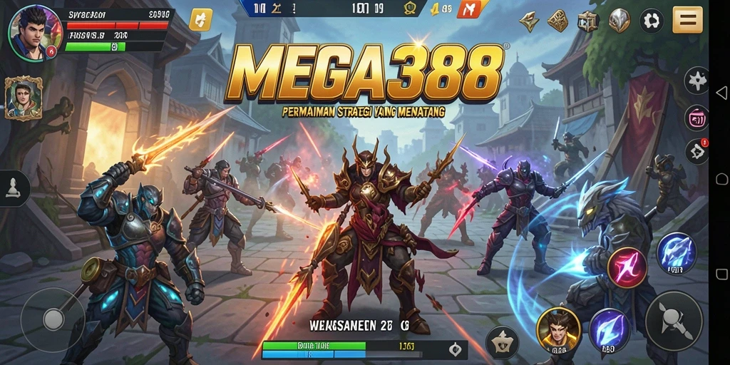 Tangkapan layar menarik gameplay strategi MEGA388.
