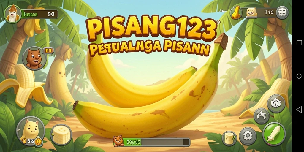 Screenshot PISANG123 menampilkan karakter utama dalam petualangan menantang.