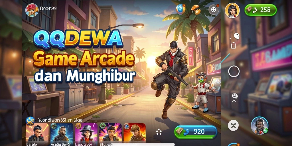 Tampilan screenshot QQDEWA menampilkan aksi seru dari gameplay Arcade.