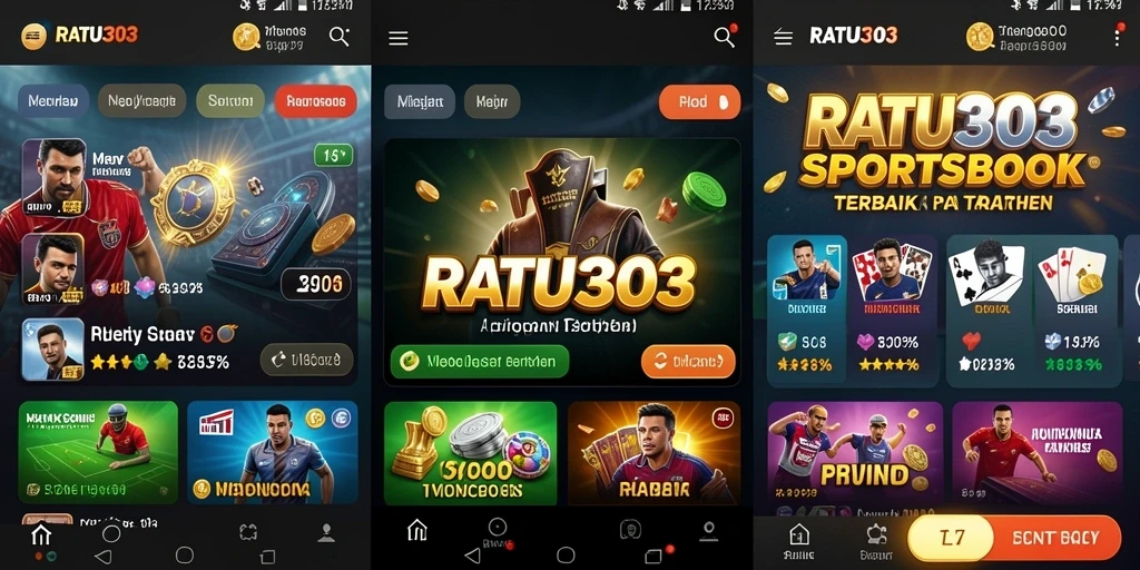 Screenshot utama RATU303 menunjukkan antarmuka taruhan yang menarik dan informatif.