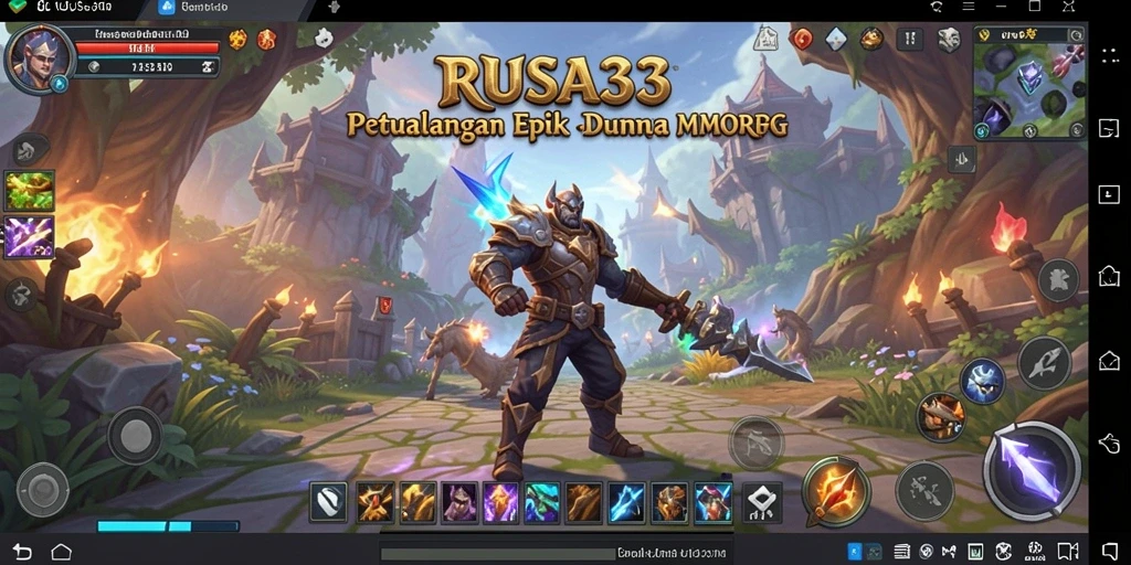 Tampilan gameplay RUSA33 yang memukau dalam dunia MMORPG.