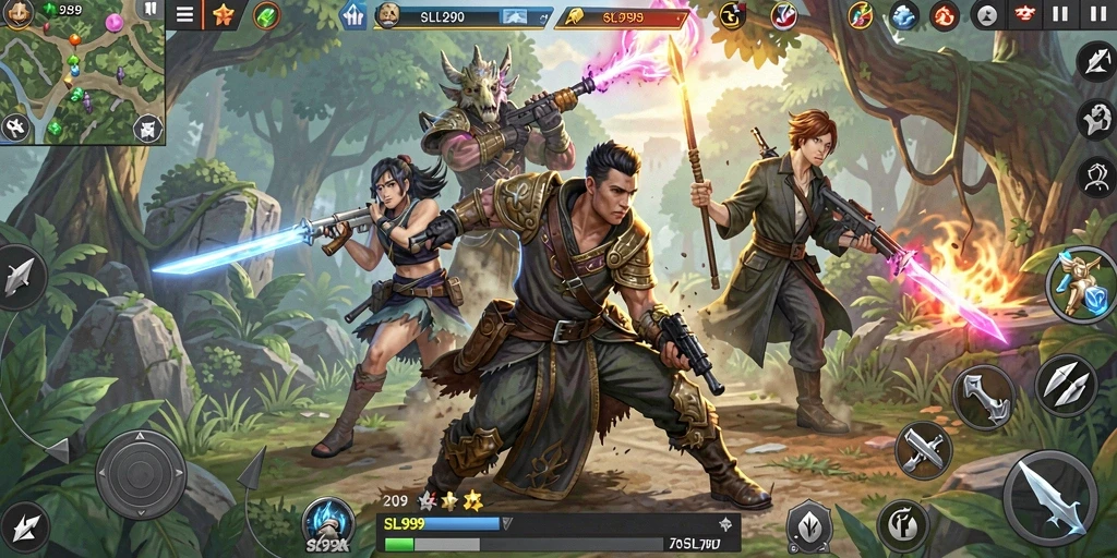 Gameplay mendebarkan SL999 dalam aksi ARPG