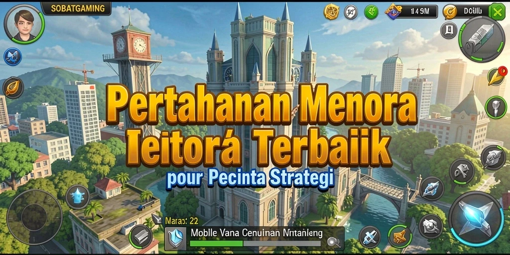 Tampilan permainan Tower Defense yang seru dan strategis.