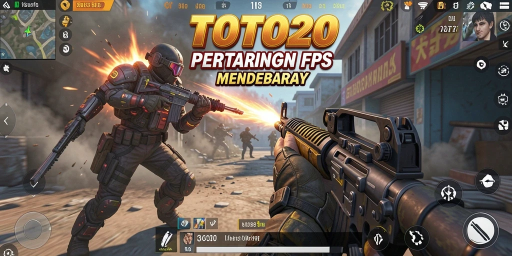 Tangkapan layar dari gameplay seru TOTO20 dengan aksi FPS yang memukau.