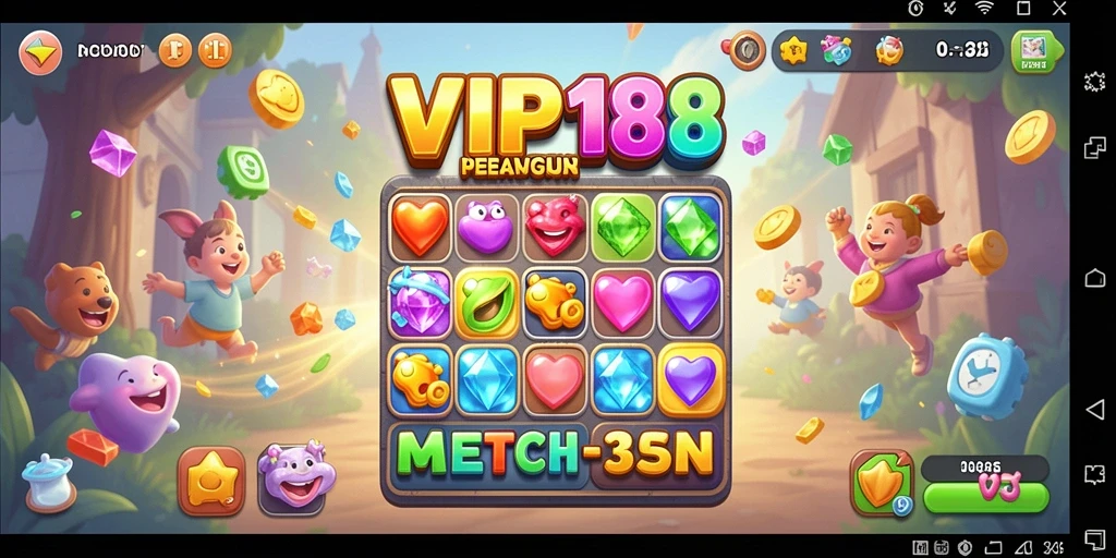 Tangkapan layar gameplay VIP188 yang penuh warna dan mendebarkan.